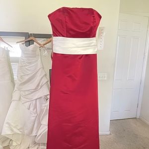 Red Silk dress